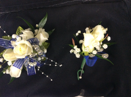 CORSAGE AND MATCHING BOUTONNIERE 