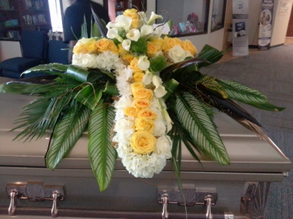 Costume made beautiful casket spray Casket spray