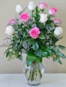 COTTON CANDY  Arrangement of Roses