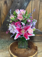 Cotton Candy Kiss Flower Arrangement