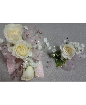 Cotton Candy Sparkle Corsage Prom