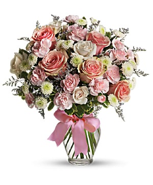 Cotton Candy  Vase Arrangement