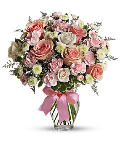 Cotton Candy  Vase Arrangement