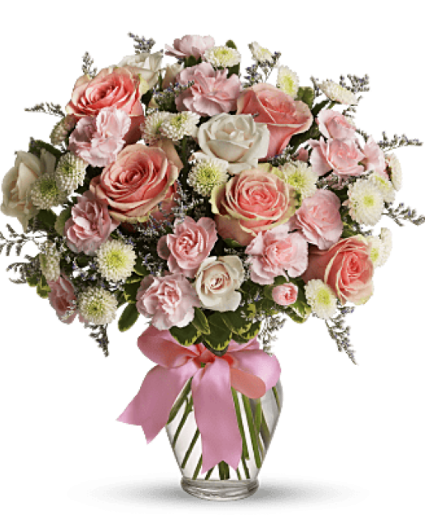 Cotton Candy  Vase Arrangement