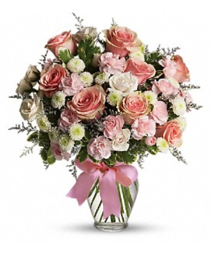Cotton Candy Vase Arrangement 