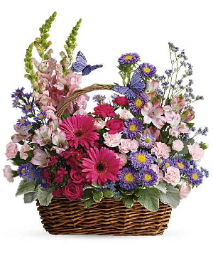 Country Basket Blooms 