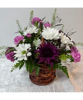 Country Basket Fresh Floral in Basket