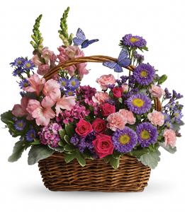 Country Basket Blooms Fresh Arrangement