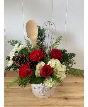 Country Christmas Croc Fresh Arrangement 