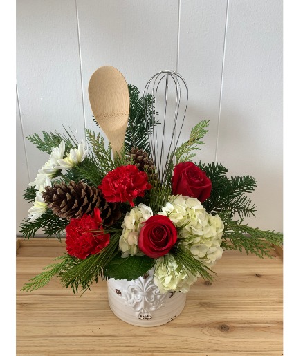 Country Christmas Croc Fresh Arrangement 