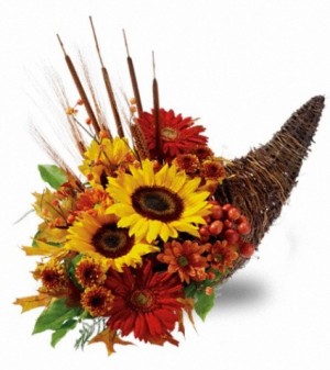Country Cornucopia Fall Arrangement