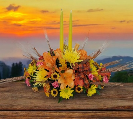 Country Harvest Candle Bouquet FHF-F0925 Fresh candle arrangement 