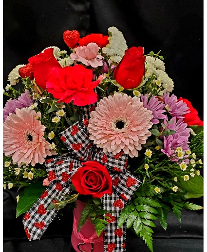 Country Hearts Valentine Vased