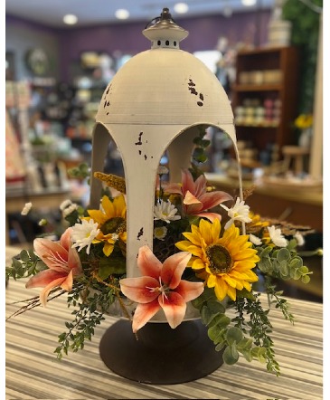 Country Lantern Artificial Arrangement  in Seville, OH | SEVILLE FLOWER & GIFT