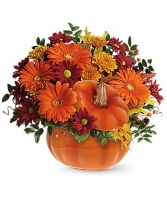 Country Pumpkin DX Floral Arrangement