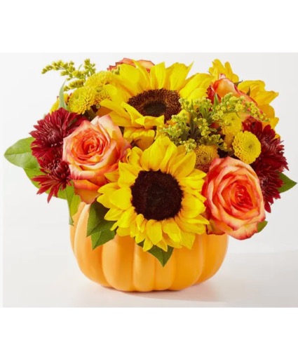 Country pumpkin  Flower arrangement 