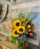 Country Summer Vase Arrangement