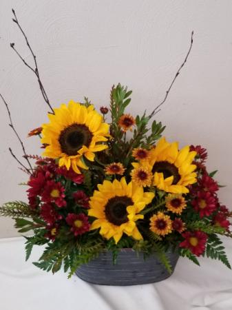 Country Sunflower Tin 