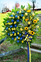 Country Sunflower Tribute Standing Spray