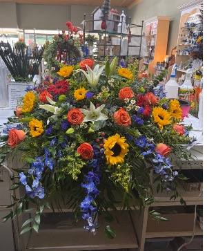Country time  Casket spray 
