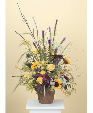 Countryside Serenity Basket Sympathy Arrangement
