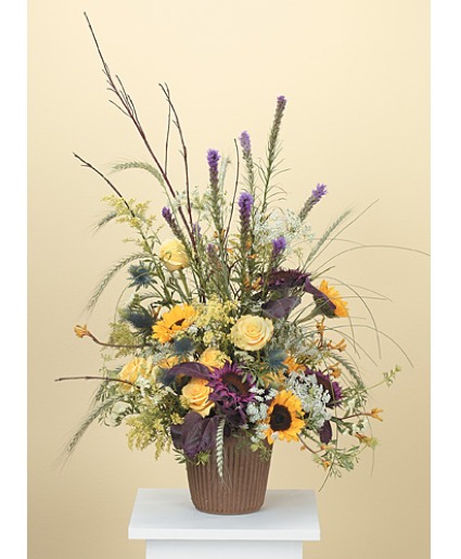Countryside Serenity Basket Sympathy Arrangement