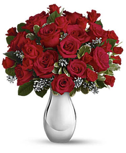 Crazy for You Bouquet with Red Roses 