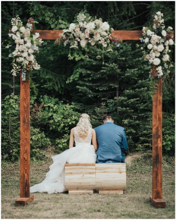Cream Garden Arbor Decor