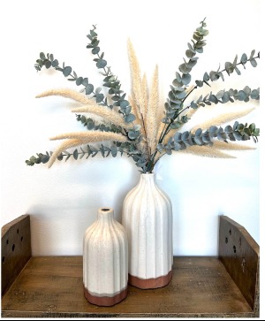 Cream Terracotta Vase ceramic