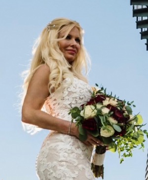Cream, whites, burgundy bridal bouquet  Wedding bouquet 