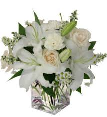 Love in White Vase Arrangement  Substitutions Maybe Necessary
