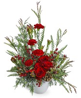 Crimson Alpine Flower Arrangement