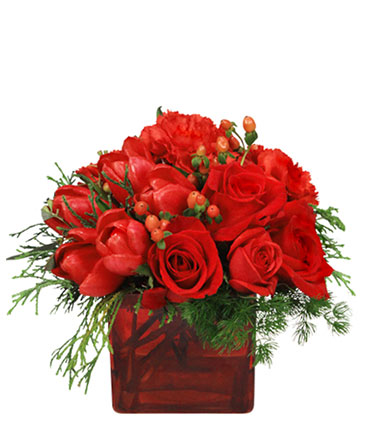 CRIMSON CHRISTMAS Bouquet in Wilmington, DE | EVERLASTING BEAUTY FLORAL DESIGNS