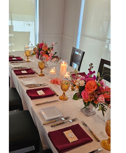 Crimson Confirmation  Centerpieces 