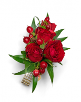Crimson Corsage Corsage/Boutonniere