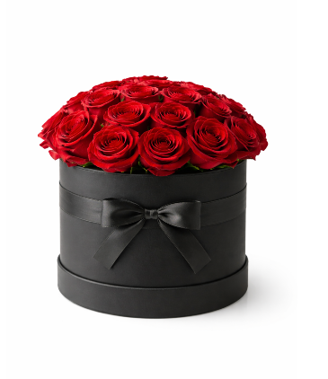 Crimson Elegance Rose Box (Doz, or 2 Doz ) Box Arrangement in College Park, GA | WILLIS FLOWERS