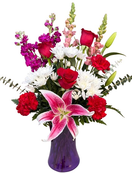 Crimson Kiss Valentine Arrangement