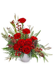 Crimson Radiance Flower Arrangement