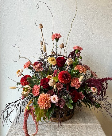Crimson Crush Basket  in La Grande, OR | FITZGERALD FLOWERS