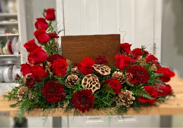 Crimson Tribute - Urn Not Included Cremation  in Wellsville, NY | Cherish the Moment Floral Studio