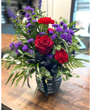 Crimson Twilight Floral Arrangement