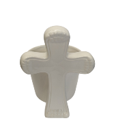 Cross Ceramic Pot keepsake