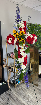 Cross Floral Spray  