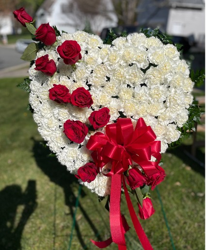 Cross my Heart Funeral Spray