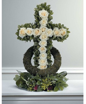 Cross of Faith Tribute Sympathy Arrangement