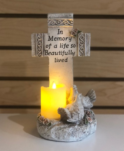 Cross With Candle Sympathy 