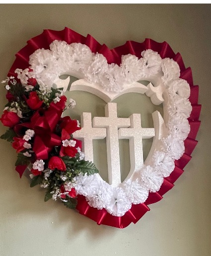 Crosses In Heart silk