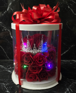 Crown Her  Artificial Soap Roses and Crown