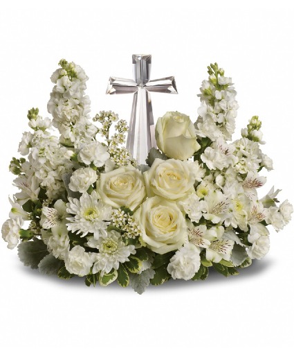 Crystal Cross Arrangement sympathy