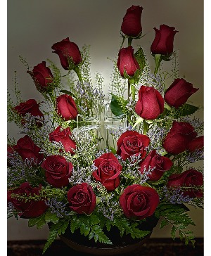 Crystal Cross Funeral Arrangement 
